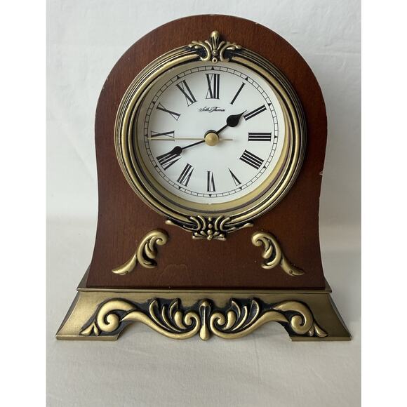 Seth Thomas Other - Vintage SETH THOMAS Heirloom Mantel Clock Dark Wood Classic Collectible